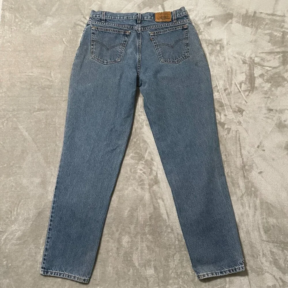 Vintage Levi's 545 Relaxed Fit Jeans Brown Tab Size 36x34 90s Stonewash Denim